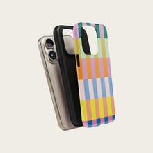 Colorful Striped Durable Phone Case, Minimalist Design Phone Protective Cover Suitable For IPhone 17, 16, 15, 14, 13, 12, 11 Pro Max - Multicolor - View 4