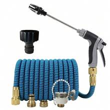 1件套花园浇水软管和喷枪，可调节高压洗车喷枪，花园灌溉软管喷嘴套装 - A - 查看 13