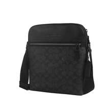 Coach Houston Men's Single Shoulder Crossbody Bag CZ398QBMI5 - 黑灰色CZ398QBMI5 - 查看 3