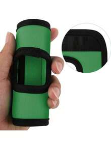 1pc Comfortable Retractable Handle Cover, Reusable Portable Accessory, Solid Color Luggage Strap - Multicolor - View 10