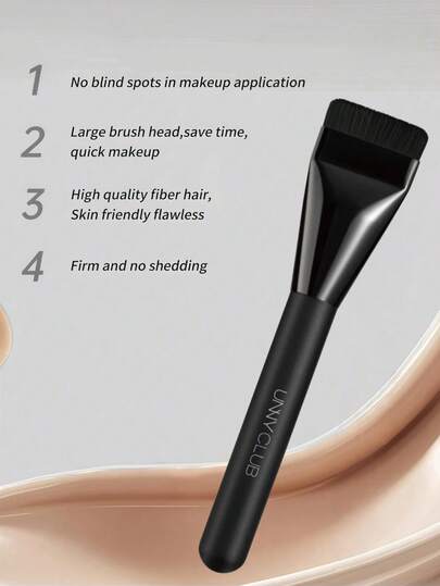 OEIEZ Flat Foundation Brush,Korean Makeup Brush Ultra Thin Spatula Facial Brush Face Mask Brushes For Liquid Foundation, Blending Cream,Mask,Mud, Clay, Charcoal Mixed Mask, DIY