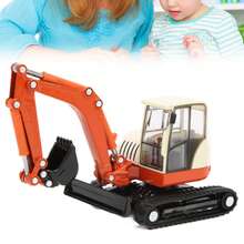 Modelo de excavadora de orugas dedicado, vehículo de construcción de juguete para niños. - Plateado - Ver 2