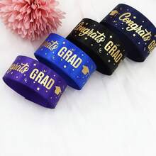 5pcs/Set Graduation Satin Ribbon, 1 Inch Congratulations Graduation Satin Ribbon With Gold Foil Print, Polyester Material, Suitable For Graduation Gift Packaging, Graduation Wreaths, 24.6 Yards, Graduation Gift - Multicolor - View 8
