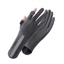 1pc Women's Thin Sunscreen Gloves, Lightweight Breathable Fingerless Driving Cycling Outdoor Touchscreen Gloves, Icy Cool Sensation, Ideal Gift - Multicolor - View 8