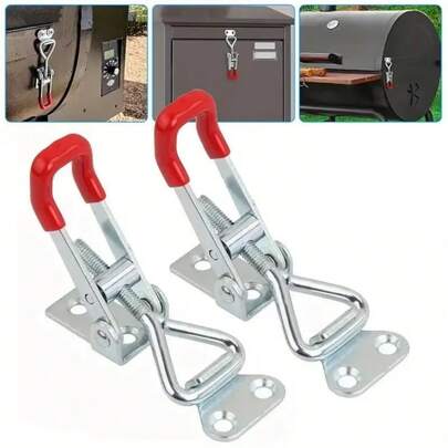 Adjustable Sliding Buckle Lock, Heavy Duty Sliding Lock Clasp, Strong Clip Fastener For Fixing Cooker Hood Cover, Pull-Type Lock Clip For Toolbox, Packaging Box