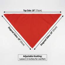 3件套超值组合装：水牛格纹狗狗三角巾，经典红黑格纹三角围巾，可调节可水洗口水巾（适合大型犬） - 紅色 - 查看 3