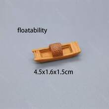 Mini Realistic Floating Boat Model Ornament, Can Be Used In Water, Micro Landscape, Fish Tank, Bonsai Decor, DIY Accessory - Multicolor - View 7