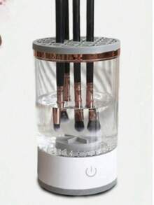 Electric Makeup Brush Cleaner, Can Clean 3-4 Brushes At Once, 7000 RPM High-Speed Operation For Thorough Cleaning, Silicone Mat Included, Suitable For Asymmetrical Sized Makeup Brushes - Multicolor - View 15