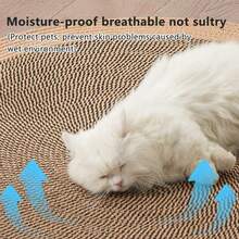 Colorful Cat Scratching Board, Durable Cat Mat, Stylish Design for Home Decor - Model: 4233.ppcb - cofre 15.75*15.75 pulgadas - Ver 8