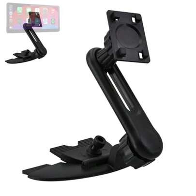 Soporte para ranura de CD con pantalla CarPlay Auto Android Tableta Soporte con brazo extensible Compatible con monitor de 4-11 pulgadas para Garmin Nuvi GPS teléfono móvil en el coche