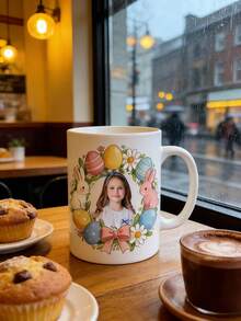 1Pc Custom Mug,Personalized Photo Mug,Coffee Cup,Easter Egg Mug, Photo Gift, Perfect For Friends, Her,Back To School Gift, Coffee & Tea Time, Daily Use, Home & Office,Easter Special Occasions - Multicolor 10 - View 4