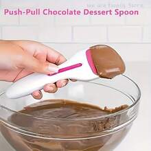 1/2 Pcs Packaging, Push-Pull Discharge Structure, Easy Demolding, Non-Sticky Material, Easy To Clean Without Residue, , Suitable For Cakes, Towers, Brownies, Cookies, Etc., No Assembly Required, Ready To Use Directly, Applicable To Both Home Baking And Professional Baking Scenarios. Non-Sticky Material, Professional Baking Cake Spatula, Simple And Practical Style. - Multicolor - View 10