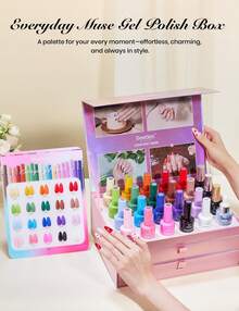 Beetles Gel Polish Set - 20 Colors 15ML Pink Yellow Blue Spring Colors Gel Set With Base Top Coat UV LED Lamp Salon DIY At Home Nails Gifts For Women - Everyday Muse[Upgraded Packaging] - 查看 5