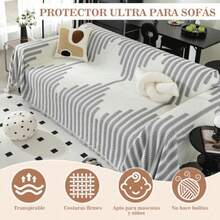 sofás y sofásFunda de Sofá Chenille de Doble Cara - Fundas para Sillones Washable Anti-Slip Multifuncional Sofa Cover para Mascotas Cubre Sala All Seasons Gris 180 * 130 CM - Gris - Ver 4