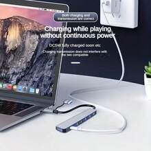 Bộ chia dữ liệu tốc độ cao USB 3.0 8 trong 1, 7 trong 1, mở rộng đa cổng với cổng Type-C và USB-A, phù hợp cho máy tính bảng, nguồn 5V, cấp nguồn qua USB. - Nhiều màu - Xem 12