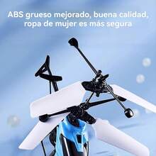 Helicópteros, Helicóptero De Juguete Teledirigido Con Mando A Distancia, Luces LED - Azul - Ver 7