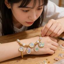 1/5pcs Lot Stainless Steel Charms Oval Dolphin Enamel Fish Charm Jewelry Making Materials For DIY Earring Pendant Supplies Crafts - Yellow Gold - View 2