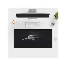 1 pieza Alfombrilla de ratón grande de diseño de coche negro de moda, accesorios de escritorio de goma antideslizante para oficina y juegos, alfombrilla para teclado decorativa - Tapete para ratón - Ver 5