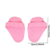 1Pair Silicone Weight Lifting Grip Pads Gloves Non-Slip Palm Protection Hand Grips For Unisex Dumbbell Pull-Up Strength Training - A - View 2