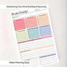 Clear-Minded Tear-Off To-Do List Notebook A5 Daily Planner Management Journal, High-Performance Planner, Minimalistbook Planner Tool, With Date Plan Pages, Smooth Paper - 1 Set - View 7