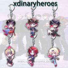 Xdinaryheroes Stylish Anime Peripheral Keychain, Student Backpack Decor Acrylic Pendant Gift - Multicolor - View 1