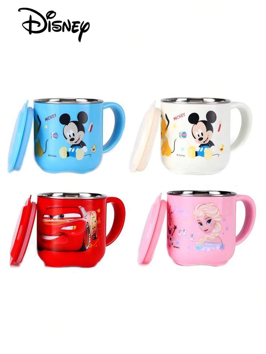 Disney Zootopia Judy And Nick 3D Cartoon Stainless Steel Cup With Handle - 320ml, Household Gift - Multicolor - View 1