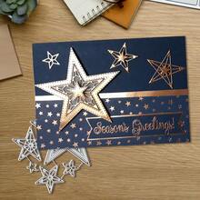 1pc Star Shaped Metal Cutting Die - Multipurpose DIY Craft Tool, For Scrapbooking, Albums, Cards And Home Decor - Ideal For Holiday Wishes And Crafts - A - View 6