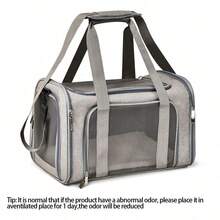 1 pièce Couleur et style expédié au hasard, Sac de transport pour chat, Sac de transport portable pour petits chiens, Sac à dos pour chat pliable et respirant - Multicolore - Voir 9