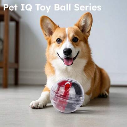 Pet Slow Feeder Ball, Interactive Dog Toy, Dog Food Dispenser, Small Yellow Duck Shaped Slow Feeder