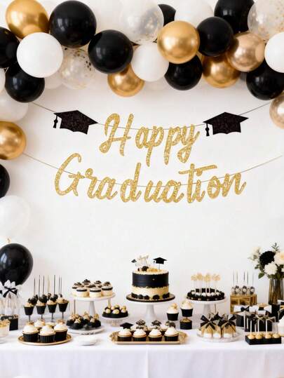 2 Bộ Banner Tốt Nghiệp Vàng Lấp Lánh, Trang Trí Tiệc Tốt Nghiệp 2026, Mũ Tốt Nghiệp Vàng Lấp Lánh, Dùng Cho Mùa Tốt Nghiệp, Trang Trí Tiệc Kỷ Niệm, Trang Trí Lễ Tốt Nghiệp, Đồ Dùng Tiệc Tốt Nghiệp, Quà Tặng Tốt Nghiệp, Trang Trí Sân Trường, Trang Trí Trong Nhà & Ngoài Trời, Trang Trí Tường & Cửa