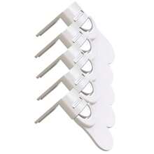 Baby Drawer Lock, Anti-Pinch Hand Cabinet Drawer Locks, White Plastic Buckle For Child Protection AU31 - New White 5PCS - View 10