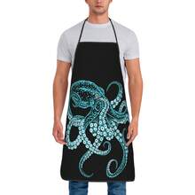 Retro Style Octopus Battle Pose Apron, Printed Pattern, Suitable For Men And Women Cooking And Baking - 1 Octopus - View 6