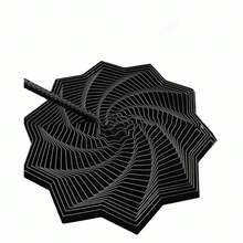 PLA-estrella sensorial expandida con asas, juguete giratorio en espiral para aliviar el estrés, hexágono fractal impreso en 3D 2AYS - 04 - Ver 10