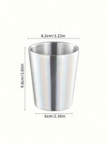 1个304不锈钢定制工业风咖啡杯，容量300毫升，双层可叠放保温杯，适用于冷热饮，户外露营使用，可作为成人、学生、办公室、聚会、野餐的礼物 - 彩色 - 查看 5