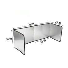 1pc Stainless Steel Cooking Splash Guard, Foldable Kitchen Splash Shield For Stovetop - Black Thickened Edging - View 9