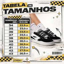 Tênis Street Unissex Preto e Branco Casual Estilo Urbano 2026 - REF035 Preto e Branco - Visão 12