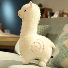 1pc Cute Alpaca Plush Doll, 8 Inch Realistic Stuffed Animal Doll, Gift For Kids, Home Decor, Sleeping Pillow, Desktop Ornament, Holiday Gift - 彩色 - 查看 8