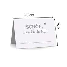 20pcs/Set Place Cards, German Seating Cards, Suitable For Wedding, Birthday, Engagement Party, Baby Shower, Table Decor - View 5
