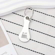 1pc Creative Supermarket Shopping Cart Laser Cut Keychain, Anti-Lost Tag Keyring Accessory, School & Car Accessories, Cute Gothic Y2K Style - Multicolor - View 6