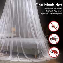ZORBES ®   Mosquitero de Camas, Mosquitero con Funda, 106 * 35.5 Pulgadas, Bed Mosquitera Anti-Insectos para Cúpula Blanco, Suave y Cómodo, Adecuado para Cama Doble, Hamacas Cunas, Hogar - 1 - Ver 4