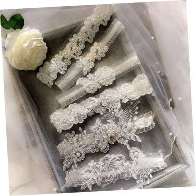 1pair Delicate Bridal Rhinestone Pendant Lace For Wedding Engagement And Special Occasions Design For Women