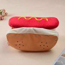 汉堡包造型宠物服装，趣味热狗宠物服装，万圣节狗狗服装 - 彩色 - 查看 7