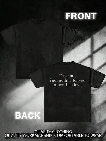 Summer Gym Tee Shirts Men Clothing Lil Pe*P Vertrauen Sie Mir, Ich Habe Nichts Für Sie Tshirts – Klassische Rap Grafik Streetwear Bekleidung Für Männer Und Frauen, T-Shirts Round Neck Oberteile Damen