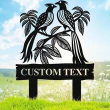 Vintage Garden Stake With Customizable Address And Animal Theme 1pc Christmas Decorative Yard With Stand Floor Mount For Home And Wedding Decor Without Electricity Or Batteries - I - View 19