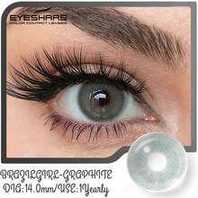 Soft  EYESHARE Natural Brown BRAZILGIRL Series, 2 Pieces Green  For Men And Women  For Makeup, In Shades Of Brown, Blue And Gray, For Annual Use, Shipped From Brazil - (No Prescription) - GRAPHITE - 查看 7