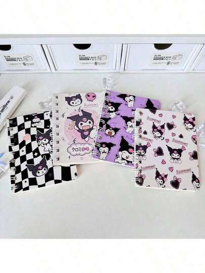 1 Set Of 4 Notebooks: 2026 New Cute Loose-Leaf Notebook, Small Portable Notebook, High-Quality Notebook, Detachable Notebook, Student Notebook, Memo Notebook