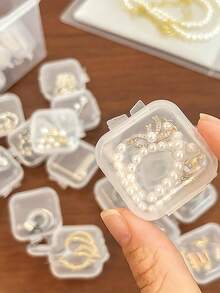Giá đựng trang sức đa năng, hộp đựng trang sức bằng nhựa, hộp để bàn, giá treo tường, thích hợp để đựng vòng cổ, vòng tay, bông tai, nhẫn, đồng hồ, móc khóa, phụ kiện tóc, có tùy chọn một tầng hoặc hai tầng, trang trí nhà cửa, phòng ngủ, phòng tắm, đồ dùng cần thiết cho mùa tựu trường, quà tặng ngày lễ - Nhiều màu - Xem 11