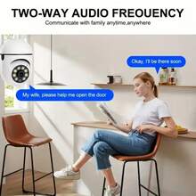 2入組 1080P HD 室內無線監控攝影機，附夜視、雙向語音、2.4G Wi-Fi 智慧家居監控、動態追蹤、USB 供電，適用於居家、寵物監控，白色時尚設計，不支援 5G Wi-Fi - 白色 - 查看 10