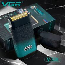 VGR Beard Shaver Professional IPX6 Waterproof Beard Shaver Digital Display Shaver Best Electric Razor Portable Shaving Machine For Men V-326 - Multicolor - View 1