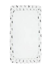 ALVABABY 1pc Cartoon Print Portable Baby Crib Cover, Soft & Breathable, Removable & Washable, Suitable For All Seasons - Multicolor - View 13